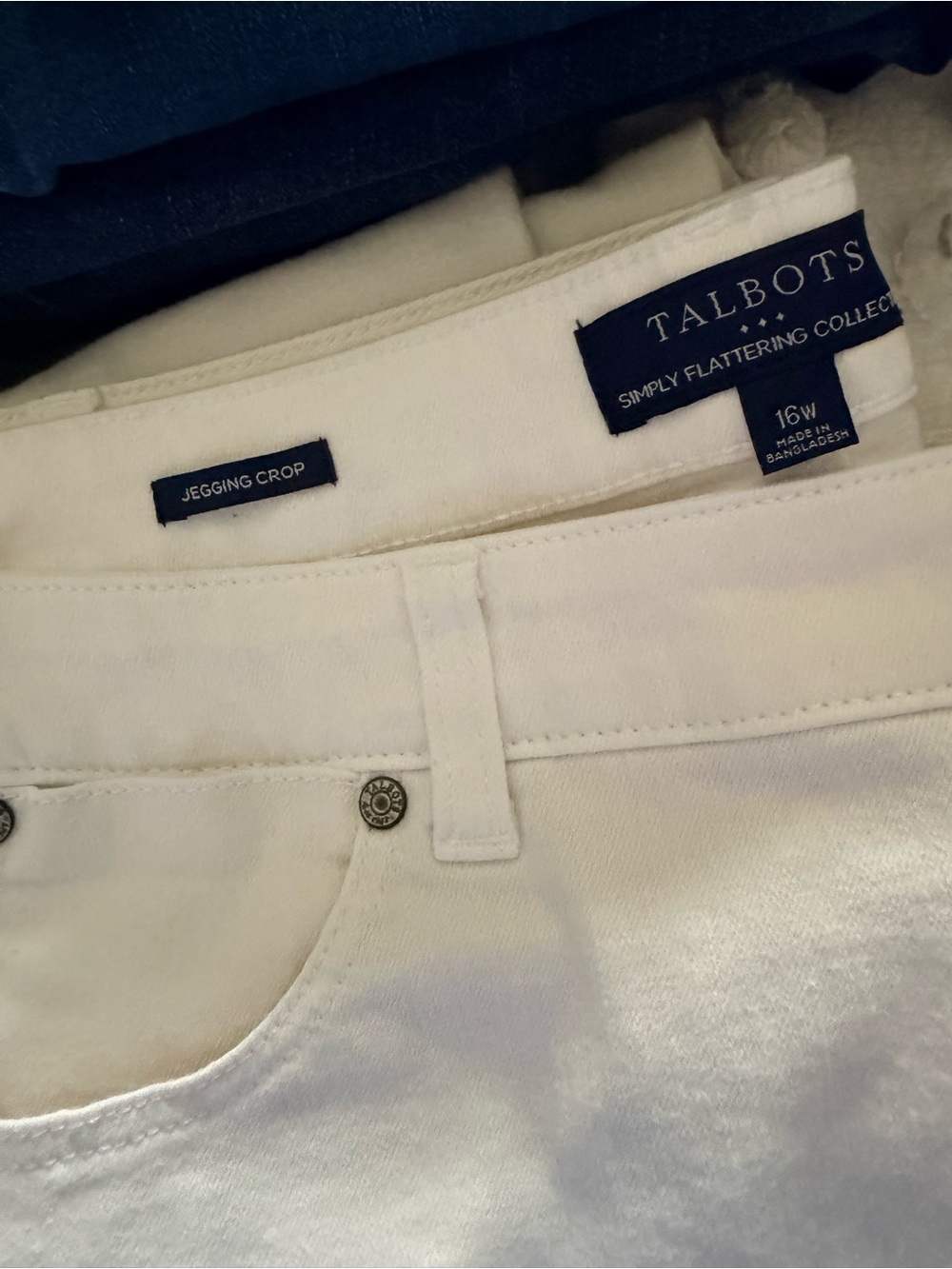 Talbots White Skinny Jegging Crop Jeans 16W